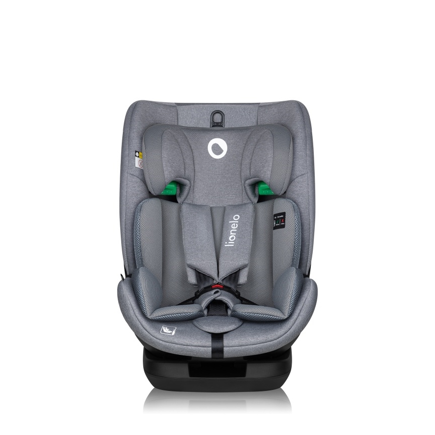 Lionelo - Silla de coche giratoria con base LAVENDER i-Size 76-150 cm Grey Stone
