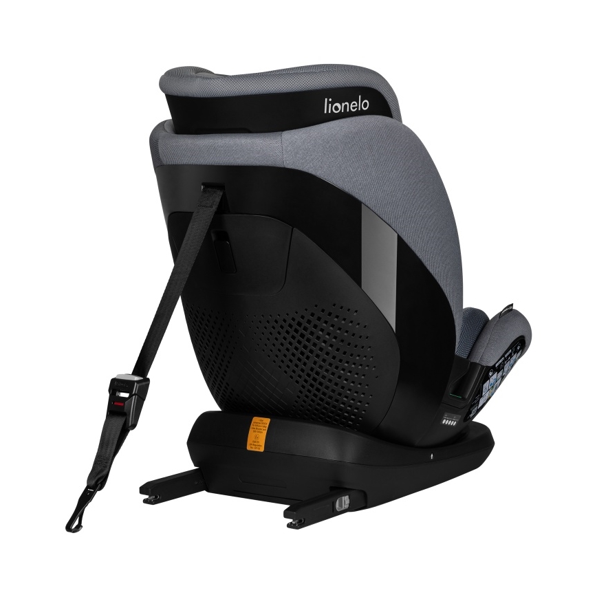 Lionelo - Silla de coche giratoria con base LAVENDER i-Size 76-150 cm Grey Stone