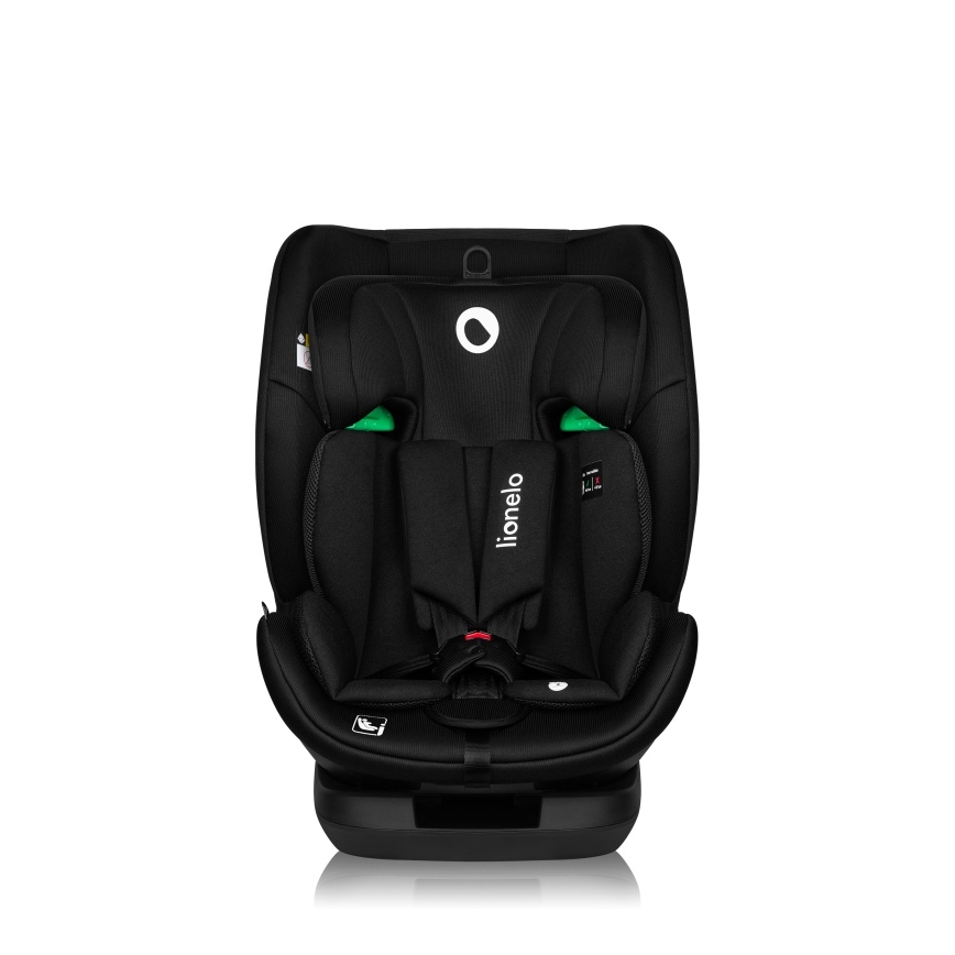 Lionelo - Silla de coche giratoria con base LAVENDER i-Size 76-150 cm negro carbón