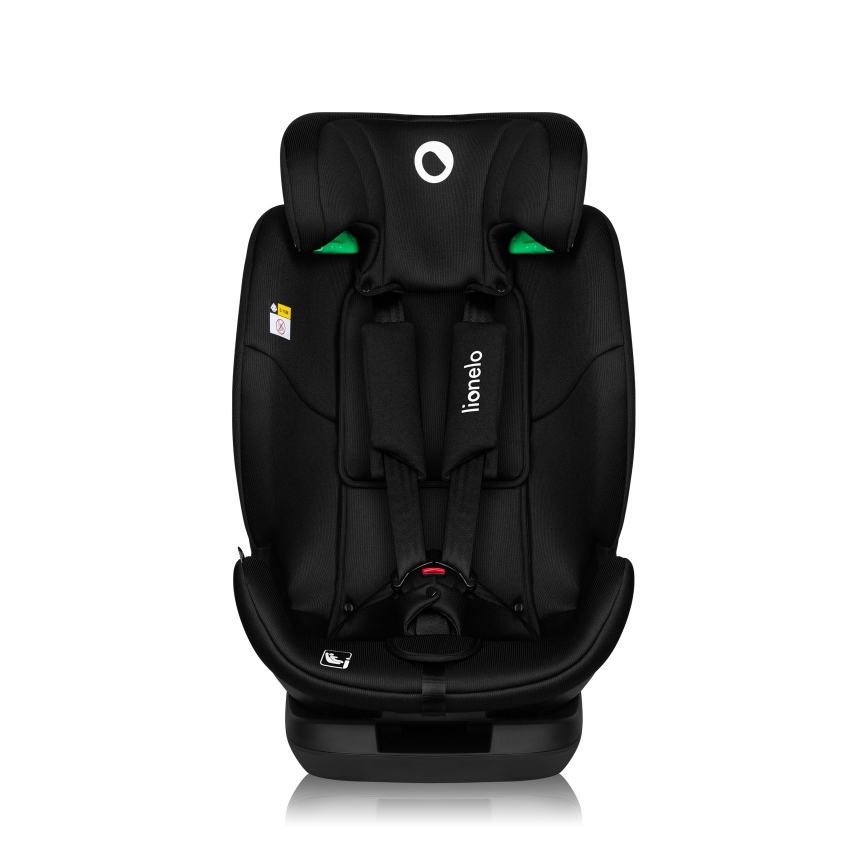 Lionelo - Silla de coche giratoria con base LAVENDER i-Size 76-150 cm negro carbón