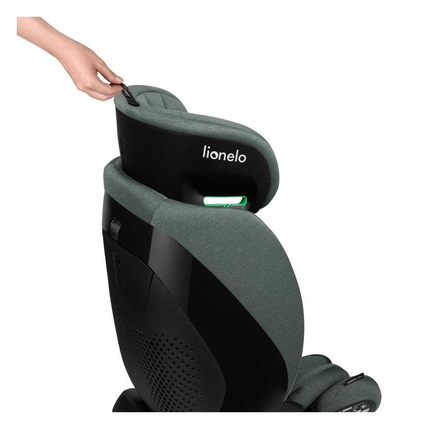 Lionelo - Silla de coche con base giratoria LAVENDER i-Size 76-150 cm Verde Pistacho