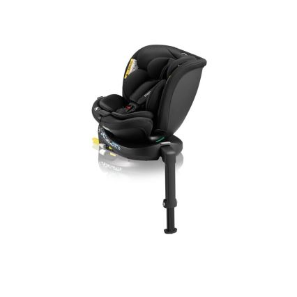Lionelo - Silla de coche giratoria con base NAVY i-Size 40-150 cm negra