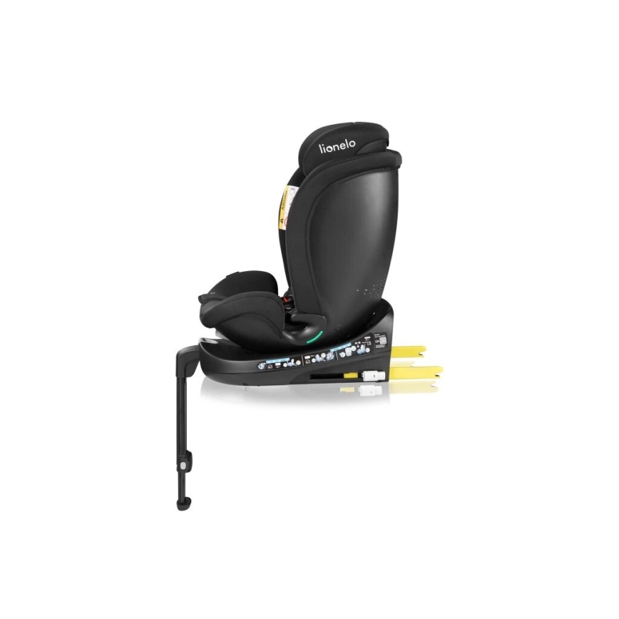 Lionelo - Silla de coche giratoria con base NAVY i-Size 40-150 cm negra