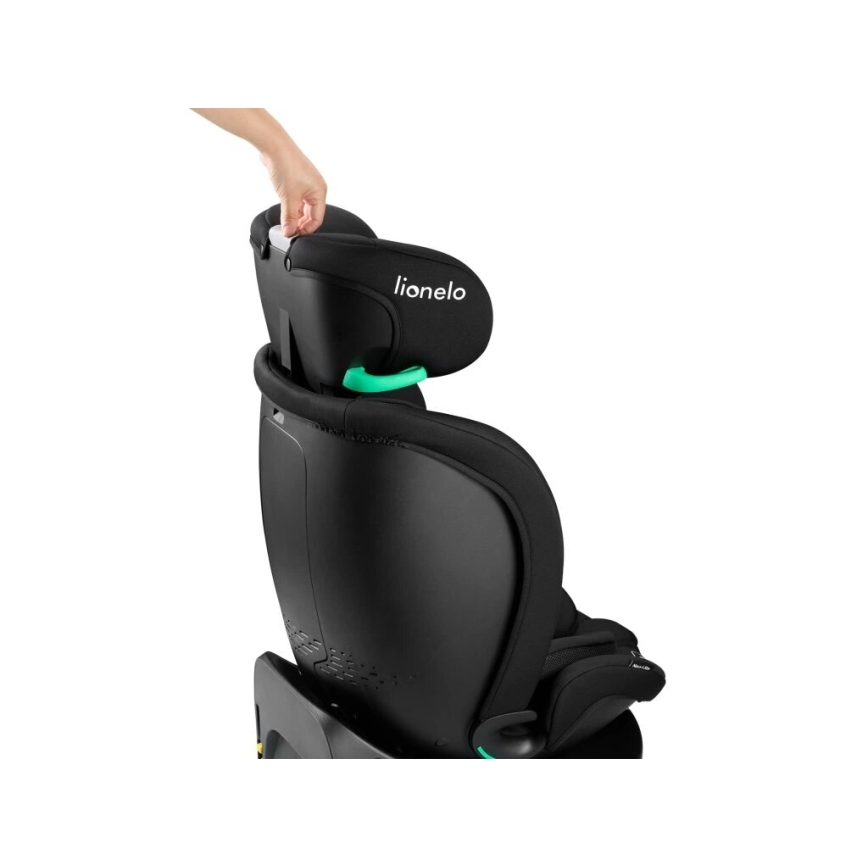 Lionelo - Silla de coche giratoria con base NAVY i-Size 40-150 cm negra