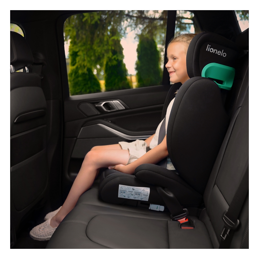 Lionelo - Silla de coche HUGO i-Size 100-150 cm negra