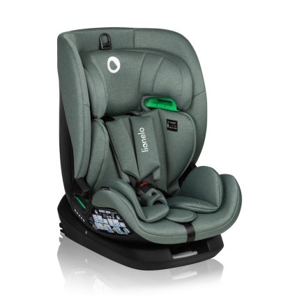 Lionelo - Silla de coche giratoria con base LAVENDER i-Size 76-150 cm Verde pistacho