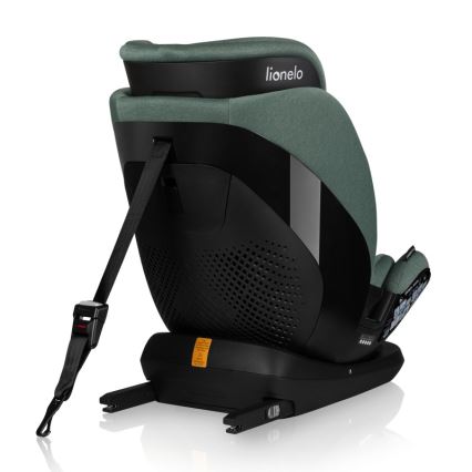 Lionelo - Silla de coche giratoria con base LAVENDER i-Size 76-150 cm Verde pistacho