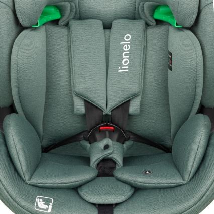 Lionelo - Silla de coche giratoria con base LAVENDER i-Size 76-150 cm Verde pistacho