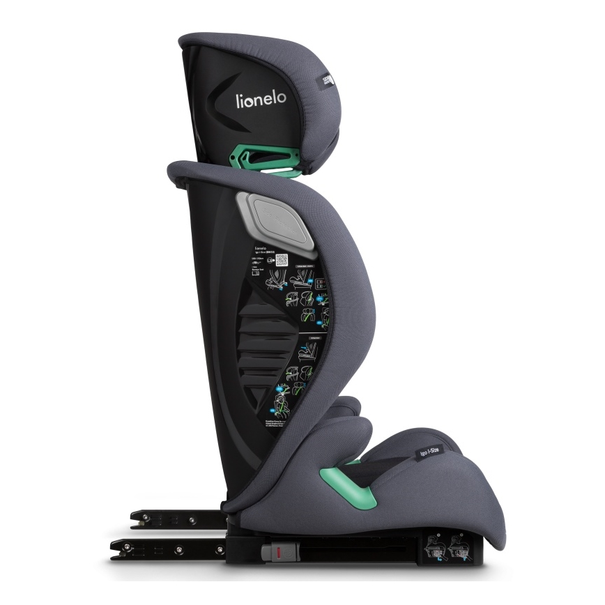 Lionelo - Silla de coche IGO i-Size 100-150 cm Gris grafito