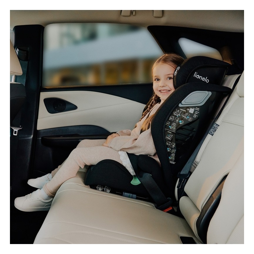 Lionelo - Silla de coche IGO i-Size 100-150 cm Negro Carbono
