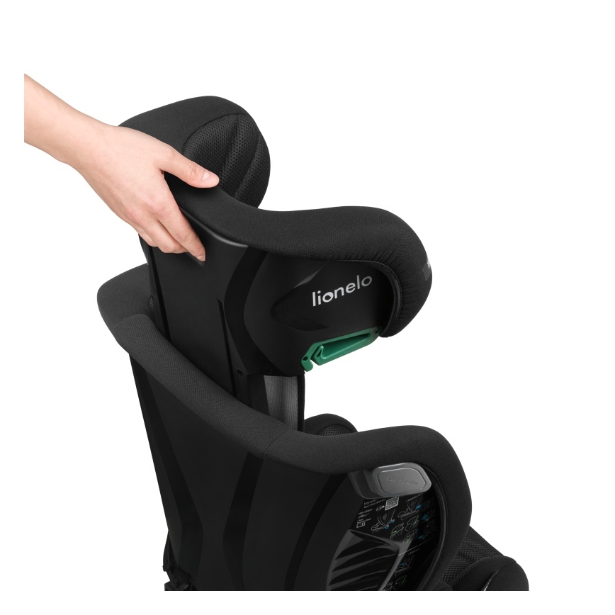 Lionelo - Silla de coche IGO i-Size 100-150 cm Negro Carbono