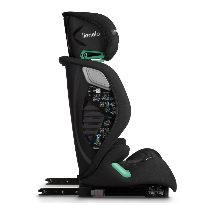 Lionelo - Silla de coche IGO i-Size 100-150 cm Negro Carbono