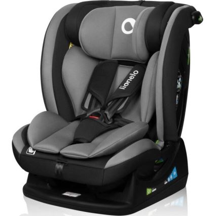 Lionelo - Silla de coche infantil AART i-Size 40-150 cm negro/gris