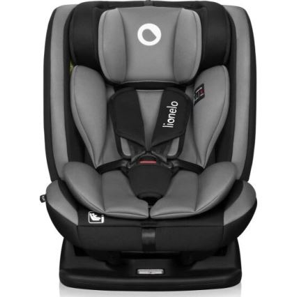 Lionelo - Silla de coche infantil AART i-Size 40-150 cm negro/gris