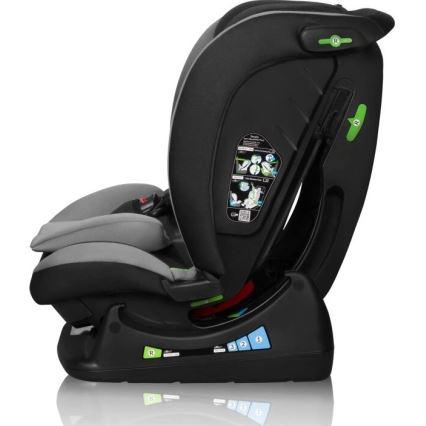 Lionelo - Silla de coche infantil AART i-Size 40-150 cm negro/gris