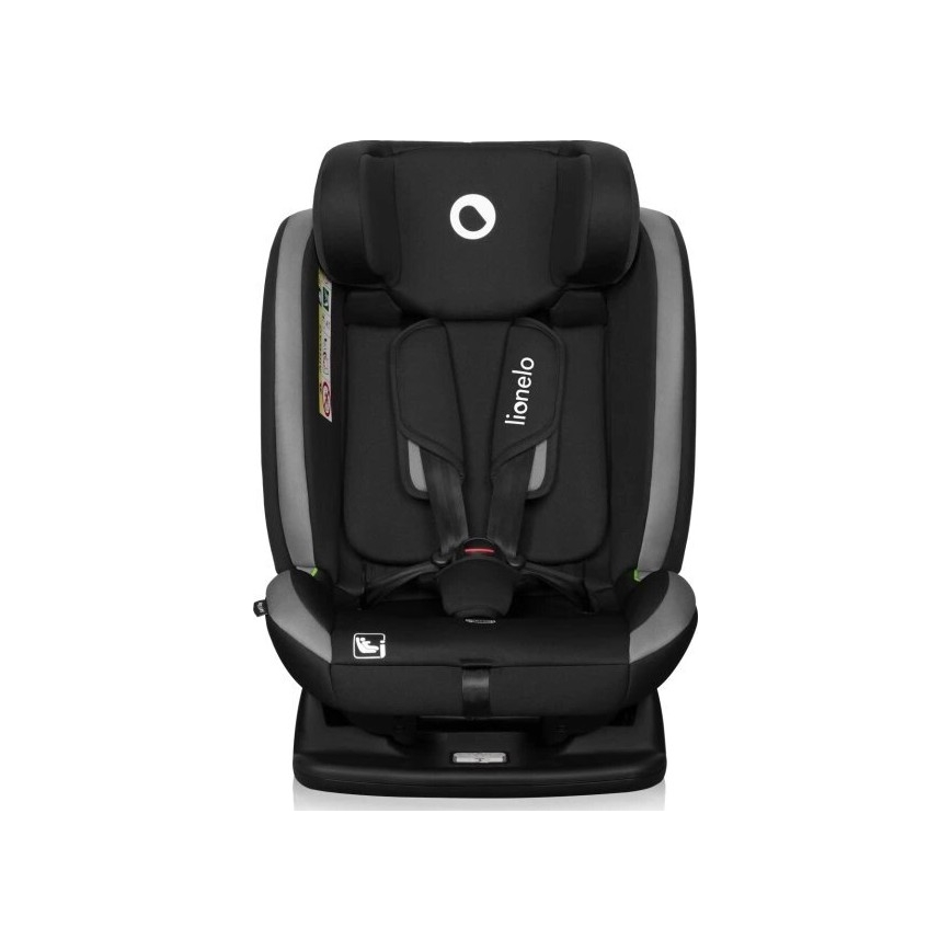 Lionelo - Silla de coche infantil AART i-Size 40-150 cm negro/gris