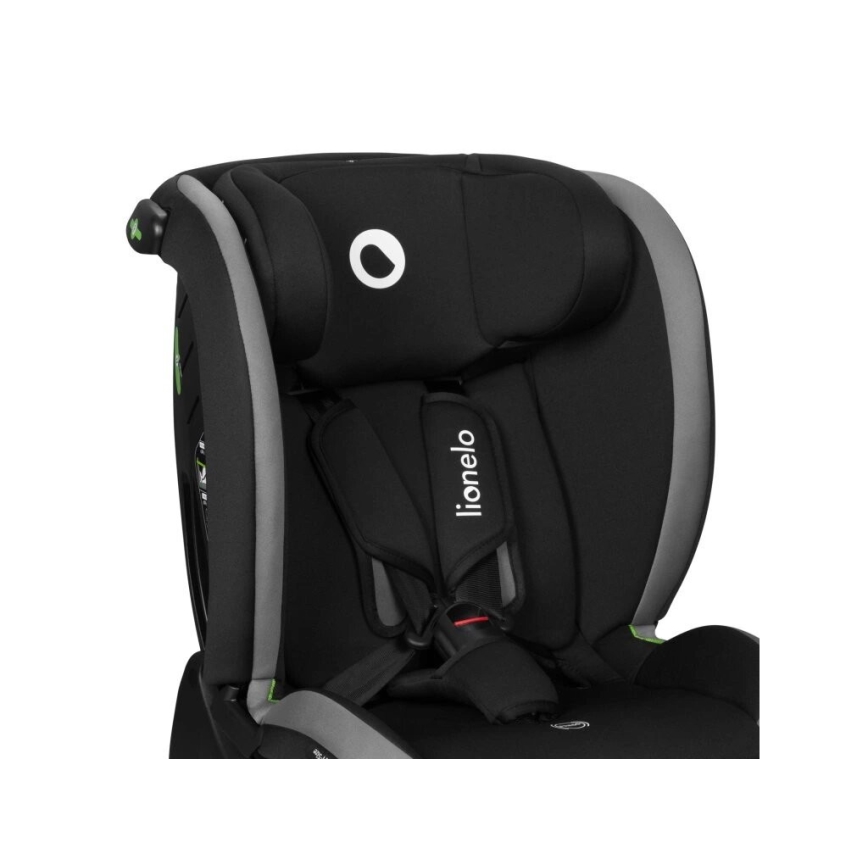 Lionelo - Silla de coche infantil AART i-Size 40-150 cm negro/gris