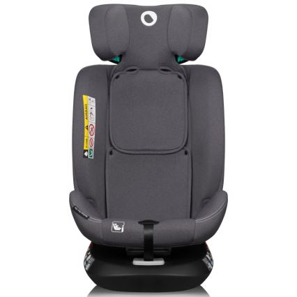 Lionelo - Silla de coche giratoria con base BASTIAAN ONE i-Size 40-150 cm Gris Piedra