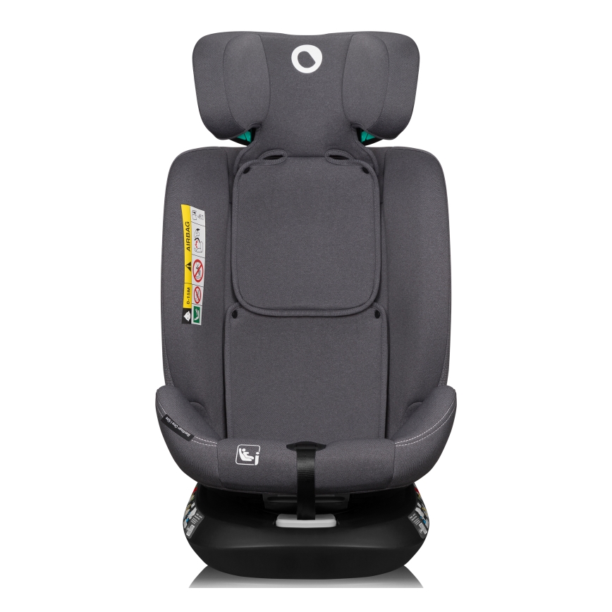 Lionelo - Silla de coche giratoria con base BASTIAAN ONE i-Size 40-150 cm Gris Piedra