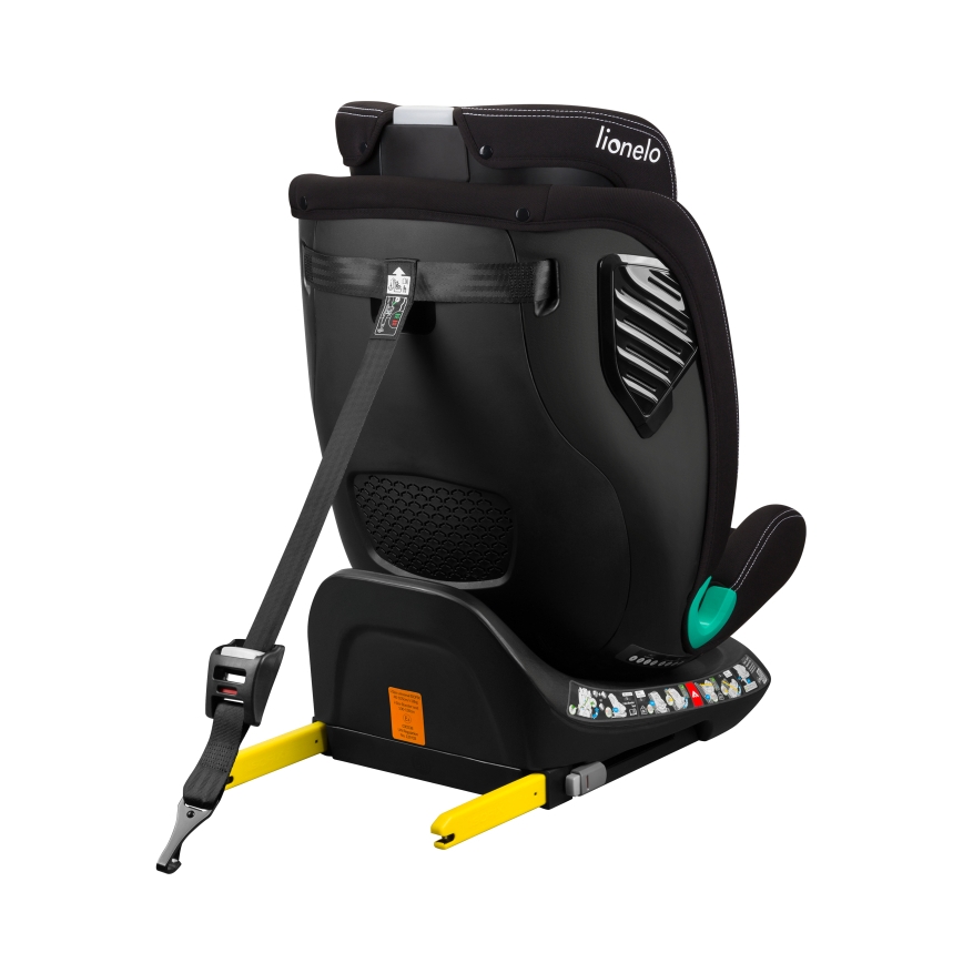 Lionelo - Silla de coche con base giratoria BASTIAAN ONE i-Size 40-150 cm Negro Carbón