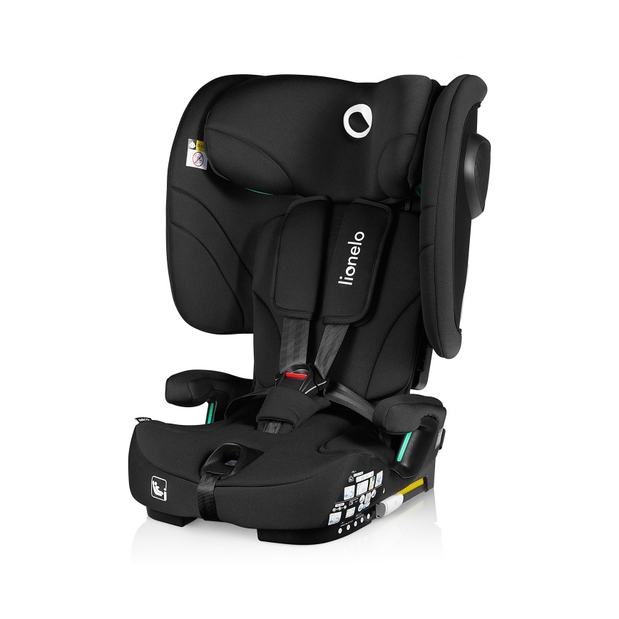 Lionelo - Silla de coche infantil plegable NELLY i-Size 76-150 cm Negro carbón