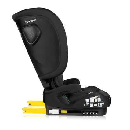 Lionelo - Silla de coche infantil plegable NELLY i-Size 76-150 cm Negro carbón