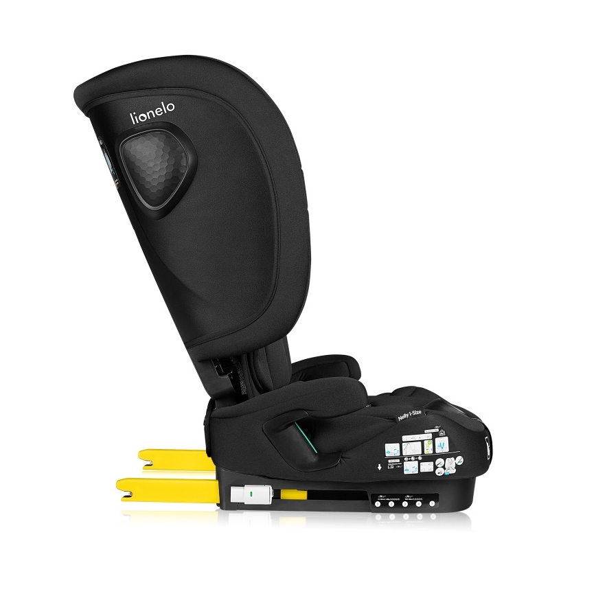 Lionelo - Silla de coche infantil plegable NELLY i-Size 76-150 cm Negro carbón
