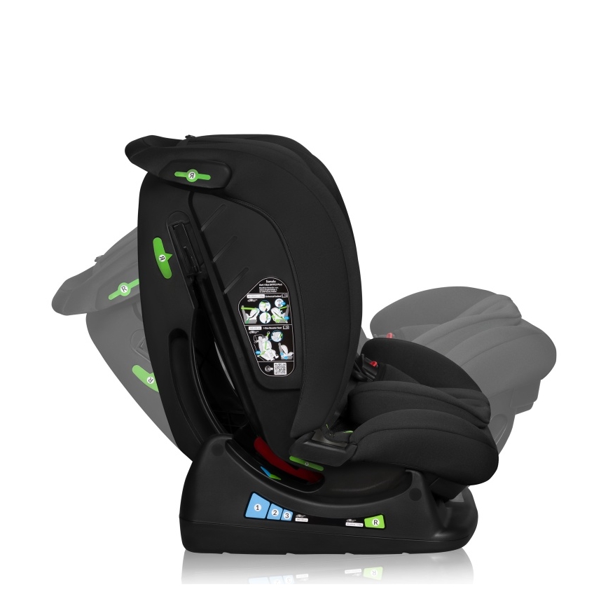 Lionelo - Silla de coche IZZY i-Size 40-150 cm Negro Carbono