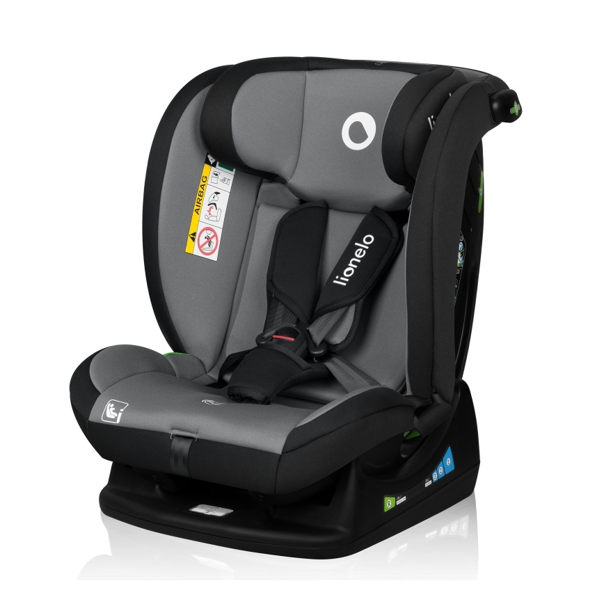 Lionelo - Silla de coche IZZY i-Size 40-150 cm Negro Gris