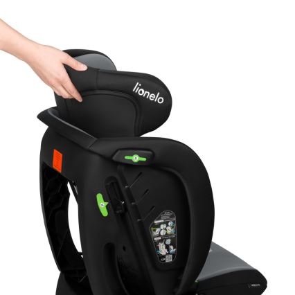 Lionelo - Silla de coche IZZY i-Size 40-150 cm Negro Gris