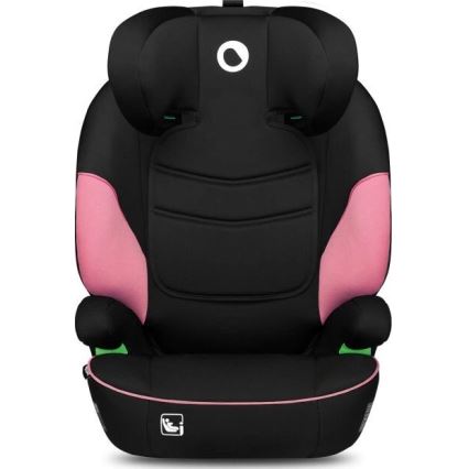 Lionelo - Silla de coche LARS i-Size 100-150 cm negro/rosa