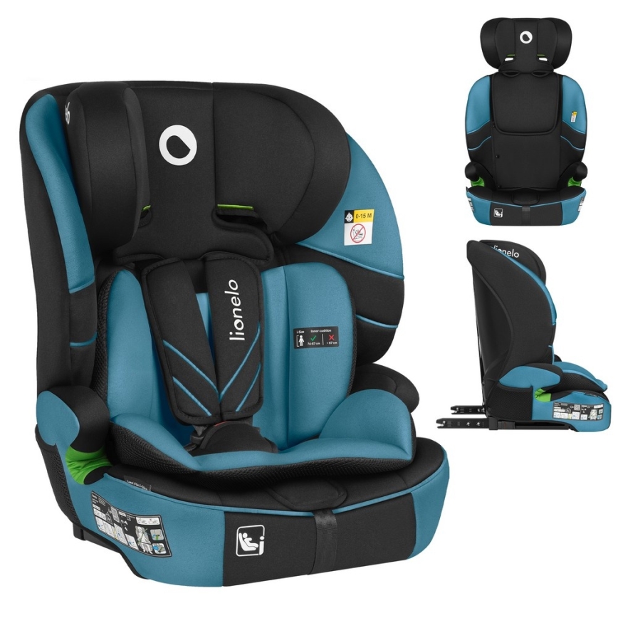 Lionelo - Silla de coche LEVI FIX i-Size 76-150 cm Azul cobalto