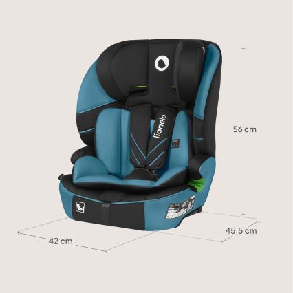Lionelo - Silla de coche LEVI FIX i-Size 76-150 cm Azul cobalto