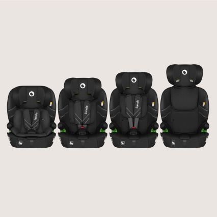 Lionelo - Silla de coche LEVI FIX i-Size 76-150 cm Negro Carbono