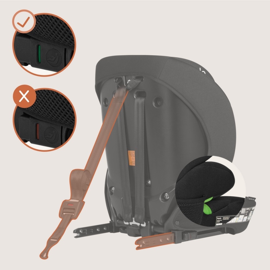 Lionelo - Silla de coche LEVI FIX i-Size 76-150 cm Negro Carbono