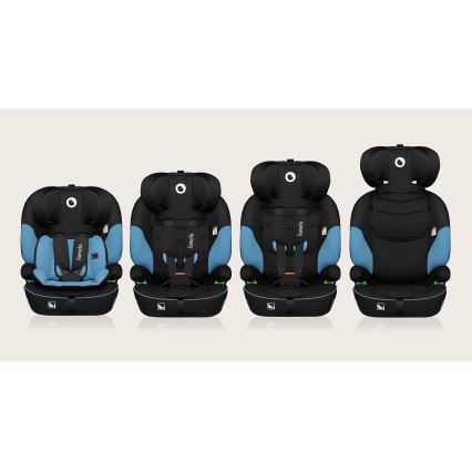 Lionelo - Silla de coche LEVI i-Size 76-150 cm Azul Cobalto