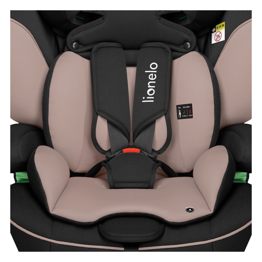 Lionelo - Silla de coche LEVI i-Size 76-150 cm Beige Latte