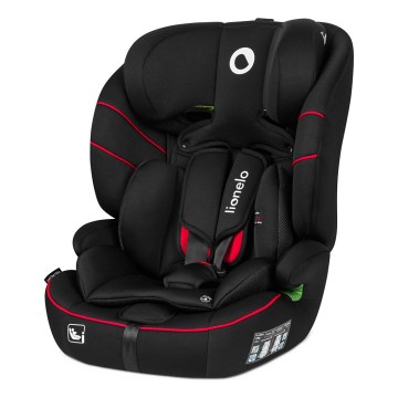 Lionelo - Silla de coche LEVI i-Size 76-150 cm negra deportiva