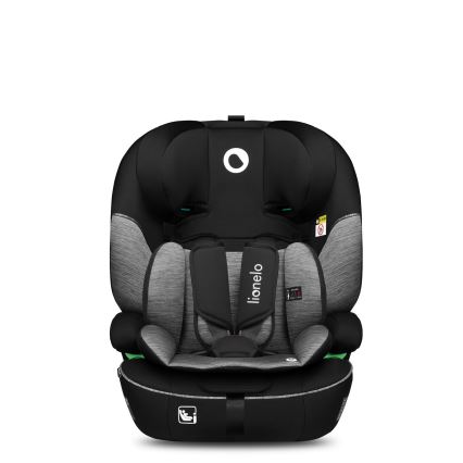 Lionelo - Silla de coche LEVI i-Size 76-150 cm Negro/Gris