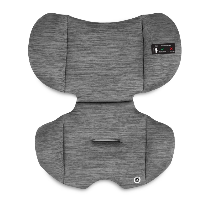 Lionelo - Silla de coche LEVI i-Size 76-150 cm Negro/Gris