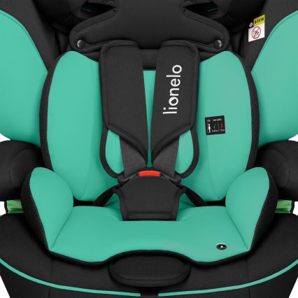 Lionelo - Silla de coche LEVI i-Size 76-150 cm Verde Esmeralda