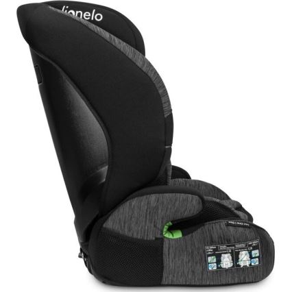 Lionelo - Silla de coche LEVI ONE i-Size 76-150 cm negra/gris