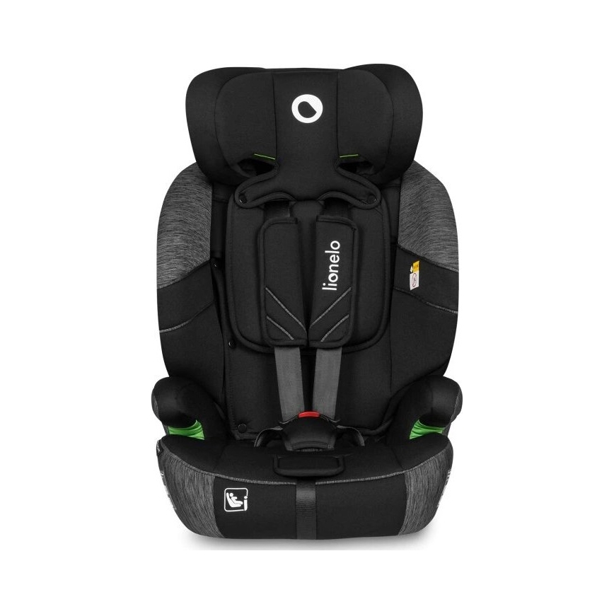 Lionelo - Silla de coche LEVI ONE i-Size 76-150 cm negra/gris
