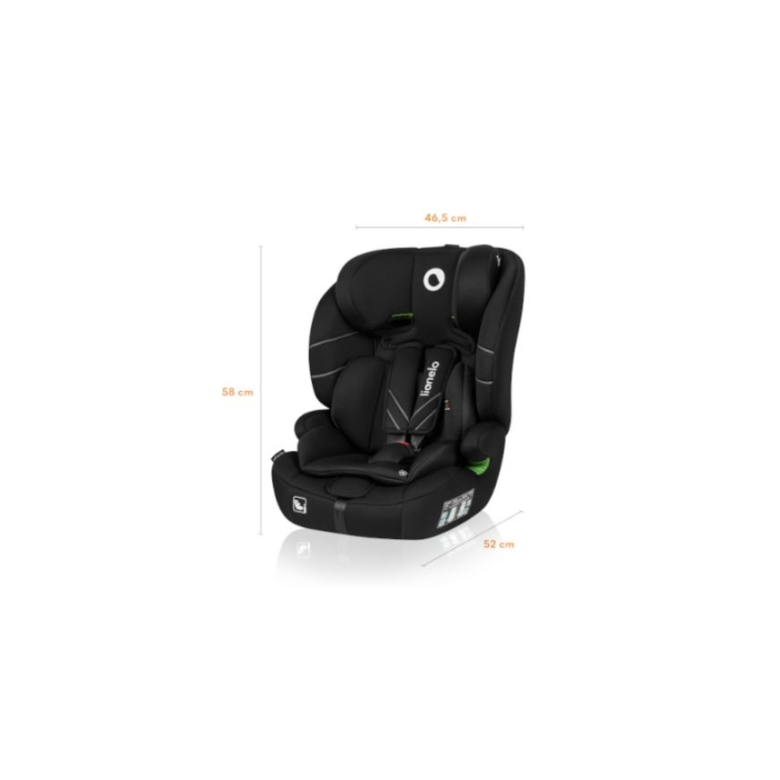 Lionelo - Silla de coche LEVI ONE i-Size 76-150 cm negra