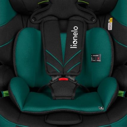 Lionelo - Silla de coche LEVI ONE i-Size 76-150 cm negro/verde