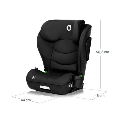 Lionelo - Silla de coche NEAL i-Size 100-150 cm Black Carbon