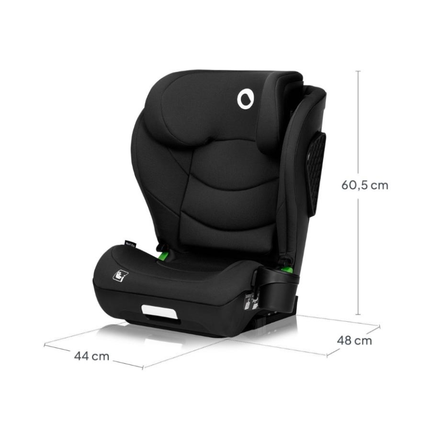 Lionelo - Silla de coche NEAL i-Size 100-150 cm Black Carbon