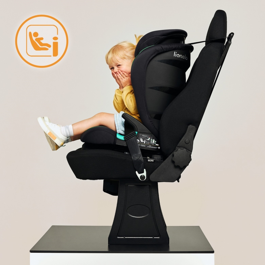 Lionelo - Silla de coche NEAL i-Size 100-150 cm Burdeos
