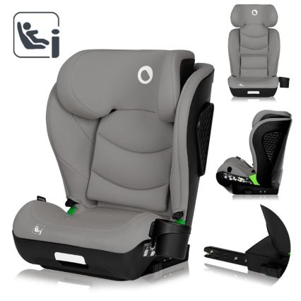 Lionelo - Silla de coche NEAL i-Size 100-150 cm Gris hormigón