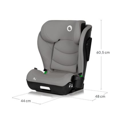 Lionelo - Silla de coche NEAL i-Size 100-150 cm Gris hormigón
